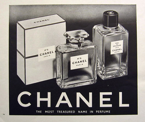 1954 Chanel No. 22 Perfume Ad - The most treasured name in